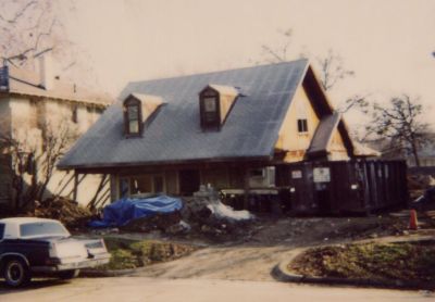 1715 6th 1998
House fell forward off its piers during restoration by Bill Frazier 
